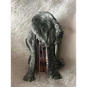 Rare Franklin Wild Fine Pewter Elephant Stapler